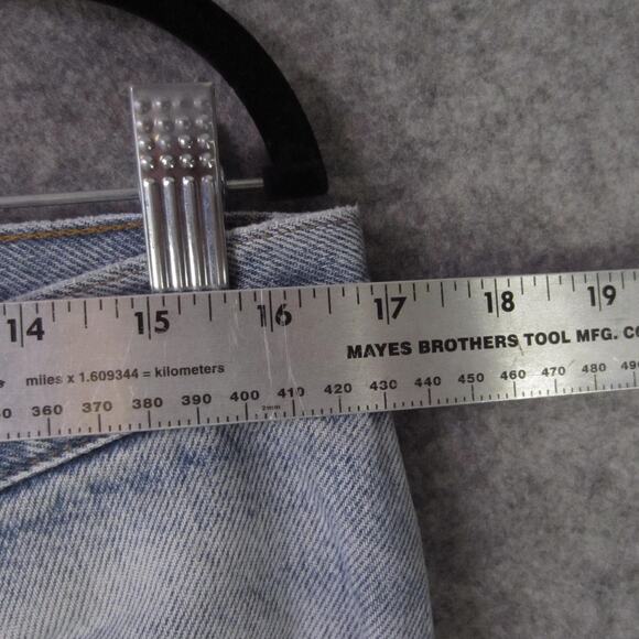 Diamond Gusset Jeans Mens 38x29 Light Wash High Rise Tapered Gusseted Denim - Picture 2 of 8